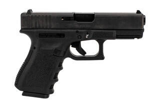 Glock Gen3 G19 compact 9mm polymer frame handgun with 10-round restricted magazines.